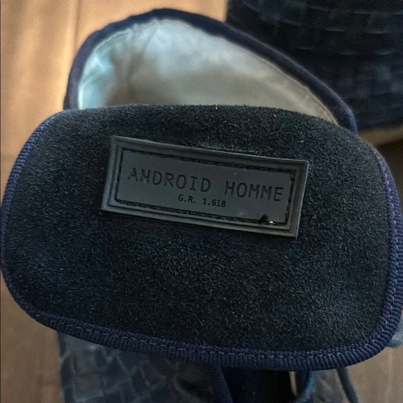 Android HommeBlue Textured Chukka Boots - Picture 4 of 12